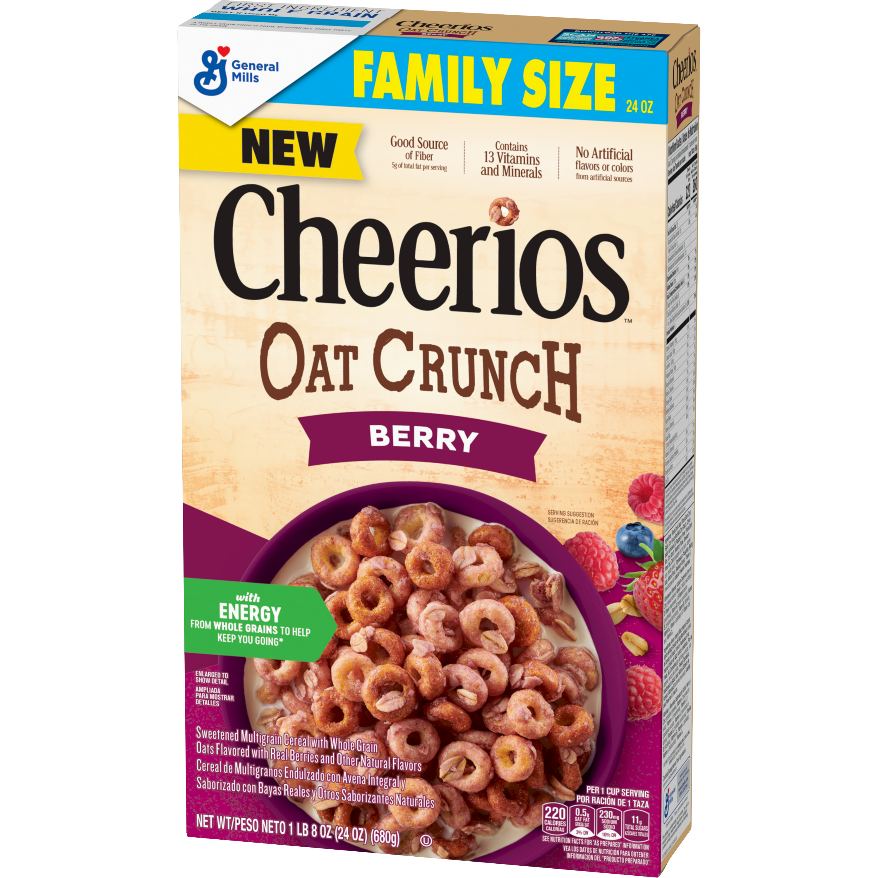 Box of Cheerios Oat Crunch Berry